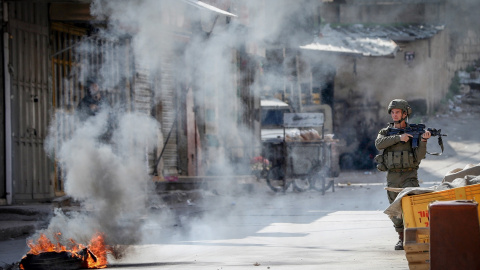 Foto de archivo de un soldado israelí en Gaza.