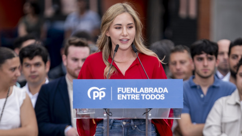 EuropaPress_5138093_candidata_pp_alcaldia_fuenlabrada_noelia_nunez_interviene_visita_localidad La diputada del PP Noelia Núñez, en una foto de archivo.