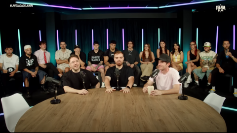 Velada del año Ibai Ibai Llanos junto a todos los boxeadores que pelearán en La Velada del Año 5.