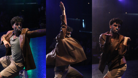 Pablo García en una ball en Canarias Pablo García en una ball en Canarias