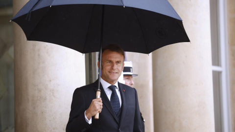 El presidente de Francia, Emmanuel Macron, en el Palacio Elíseo (París, Francia), a 24 de julio de 2025. El presidente de Francia, Emmanuel Macron, en el Palacio Elíseo (París, Francia), a 24 de julio de 2025.