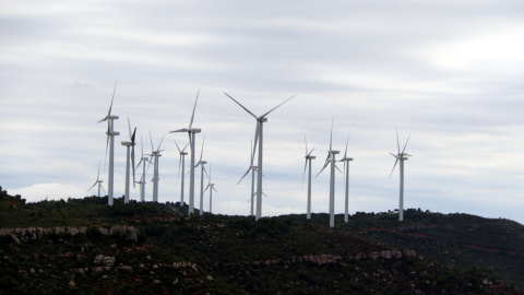 Molins al parc eòlic de Rubió Molins al parc eòlic de Rubió