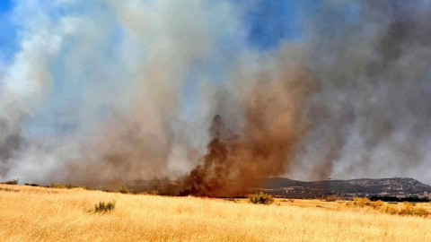 Incendio en Ciudad Real .