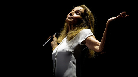Ana Belén, durante un concierto en el festival Noches del Botánico.