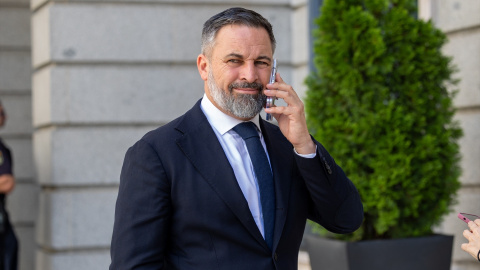 Santiago Abascal en el Congreso de los Diputados en Madrid.