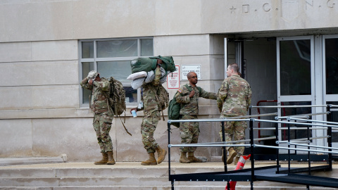 Miembros de la Guardia Nacional de Estados Unidos.