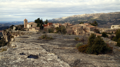 El poble de Siurana en una imatge d'arxiu El poble de Siurana en una imatge d'arxiu
