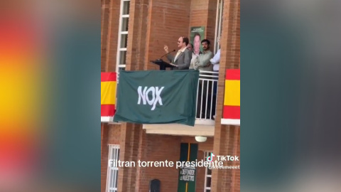 Torrente Vox Imagen del rodaje de 'Torrente' que circula en las redes sociales.