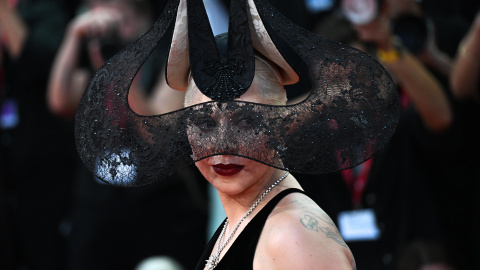 Lady Gaga durante la premiere de 'Joker: folie a deux' en Venecia.