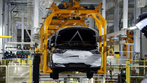 Imatge d'arxiu de la cadena de muntatge d'Ebro a la planta de la Zona Franca. 23/11/2024 Imatge d'arxiu de la cadena de muntatge d'Ebro a la planta de la Zona Franca.