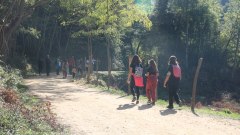 Gent caminant per Viladrau