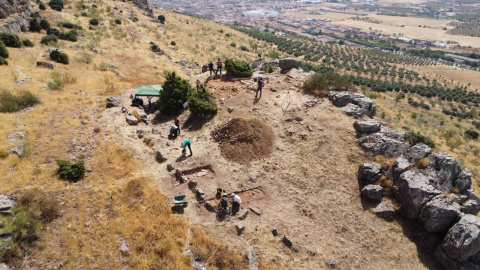 Excavaciones en el yacimiento 'La Chorrera', de Los Yébenes (Toledo). Excavaciones en el yacimiento 'La Chorrera', de Los Yébenes (Toledo).