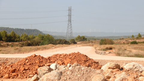 Terrenys on s'està construint el polígon Logis Montblanc. 16/08/2025 Terrenys on s'està construint el polígon Logis Montblanc.
