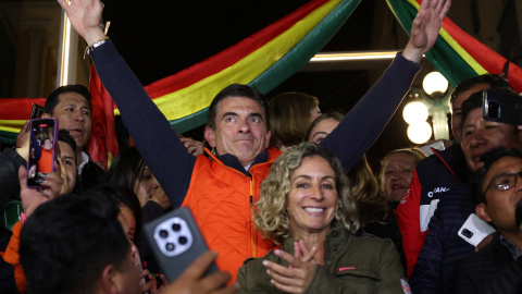 Rodrigo Paz Bolivia El candidato Rodrigo Paz, del Partido Demócrata Cristiano, reacciona a los resultados.