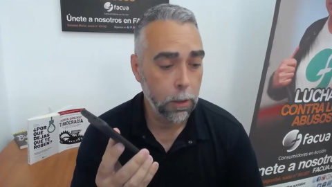 Ruben Sánchez Facua El secretario general de Facua, Rubén Sánchez.