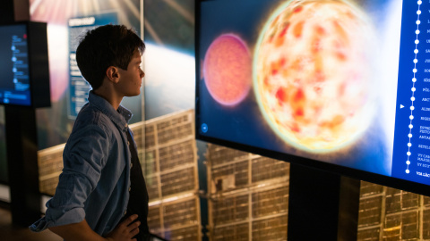 Exposició de la Sala de l'Univers, a l'Edifici Central del Parc