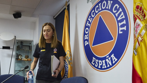 La directora general de Protección Civil y Emergencias, Virginia Barcones, informa a los medios del desarrollo del CECOD, a 21 de agosto de 2025, en Madrid La directora general de Protección Civil y Emergencias, Virginia Barcones, informa a los medios del desarrollo del CECOD, a 21 de agosto de 2025, en Madrid.
