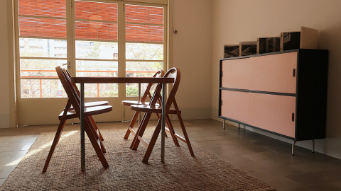 Instal·lació "Campo/Contracampo" de Manolo Laguillo del cicle Passat/Present.