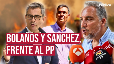 El ministro de Presidencia, Justicia y Relaciones con las Cortes, Félix Bolaños, ha criticado que un dirigente del PP "sin responsabilidad del Gobierno, perfectamente bronceado y totalmente descansado", en alusión a Elías Bendodo, haya llamado pirómana a la directora general de Protección Civil, que lleva once días luchando contra los incendios "casi sin dormir".

El ministro de Presidencia y Justicia ha respondido, a preguntas de lo periodistas, a las declaraciones del vicesecretario de Coordinación Autonómica del PP, Elías Bendodo, que llamó pirómana a la directora general de Protección Civil, Virginia Barcones. EFE.

Nuestro periodismo es posible gracias a nuestros suscriptores. Únete a la República de Público y defiende el periodismo valiente, feminista y de izquierdas: https://bit.ly/3REUOTN

Periodismo, investigación y compromiso para construir un mundo más igualitario.
¡Suscríbete ya a nuestro canal!: https://bit.ly/2U8nM0q
Visita: https://www.publico.es
Síguenos en Facebook: https://www.facebook.com/diario.publico/
Síguenos en Twitter: https://twitter.com/publico_es
Síguenos en Instagram: https://www.instagram.com/publico.es
Síguenos en TikTok: https://www.tiktok.com/@publico_es
Síguenos en Bluesky: https://bsky.app/profile/publico.es