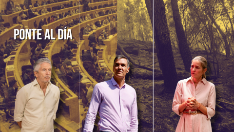 Ponte al día (13) El presidente del Gobierno, Pedro Sánchez (c), junto a los ministros de Interior, Fernando Grande-Marlaska, y Transición Ecológica, Sara Aagesen.