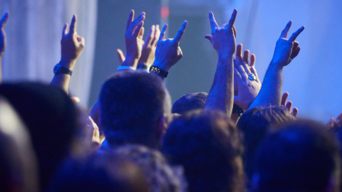 Festival de música. Público en un concierto de música este verano de 2025.