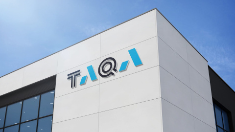 El logo de la empresa energética abudabí TAQA. El logo de la empresa energética abudabí TAQA.