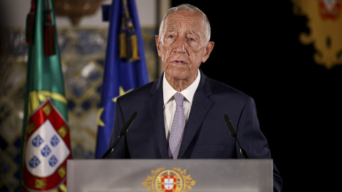El presidente de la República Portuguesa, Marcelo Rebelo de Sousa, en un acomparecencia en el Palacio de Belém, en Lisboa (Portugal). El presidente de la República Portuguesa, Marcelo Rebelo de Sousa, en un acomparecencia en el Palacio de Belém, en Lisboa (Portugal).