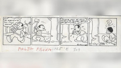 Imagen de una viñeta de José Cabrero Arnal. Imagen de una viñeta de José Cabrero Arnal.