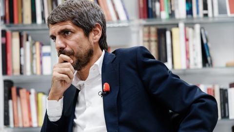 Ernest Urtasun. El ministro de Cultura, Ernest Urtasun, durante una entrevista para Europa Press.