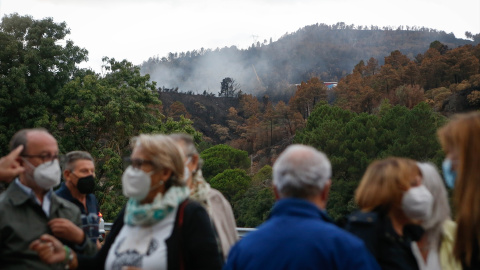 Un incendio en Ourense, Galicia. Un incendio en Ourense, Galicia.