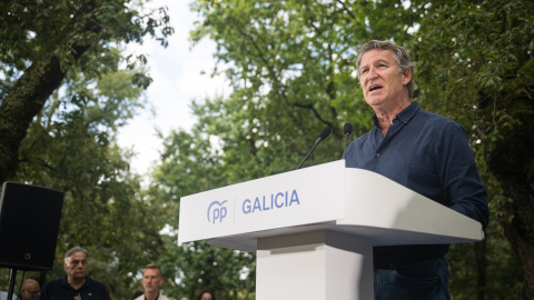 El presidente del Partido Popular, Alberto Núñez Feijóo, interviene durante la inauguración del curso político del PP. El presidente del Partido Popular, Alberto Núñez Feijóo, interviene durante la inauguración del curso político del PP.