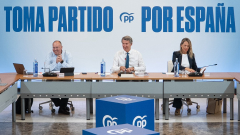 Imagen de la reunión del Comité de Dirección del Partido Popular celebrado este lunes en Aranjuez. Imagen de la reunión del Comité de Dirección del Partido Popular celebrado este lunes en Aranjuez.
