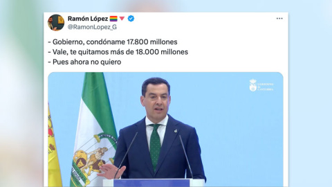 juanma2 El vídeo sobre Juanma Moreno y la quita de la deuda que está circulando por las redes.