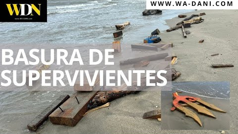 Desperdicios que deja el programa 'Supervivientes' en los Cayos Cochinos. Wa-Dani News