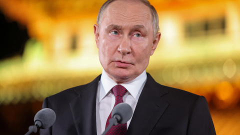 El presidente de Rusia, Vladimir Putin, da una rueda de prensa en China.