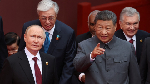 Putin y Xi Jinping El presidente de Rusia, Vladimir Putin, junto al presidente de China, Xi Jinping.
