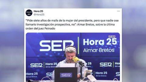 Aimar Bretos Aimar Bretos habla sobre la última orden del juez Peinado.