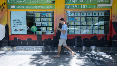 ventavivienda Escaparate de una inmobiliaria, en una imagen de archivo.
