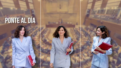 Fotomontaje con imágenes de Isabel Díaz Ayuso. Fotomontaje con imágenes de Isabel Díaz Ayuso.