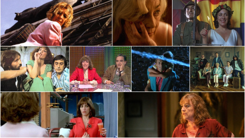 Carmen Maura en algunas de sus películas, series y programas de televisión.