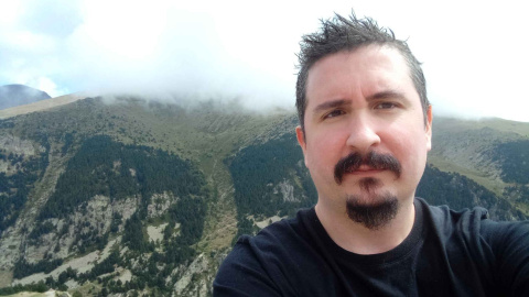 Iván Guerrero, un dels activistes que van boicotejar La Vuelta a Figueres.