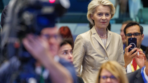 La presidenta de la Comisión Europea, Ursula von der Leyen, en Bruselas.