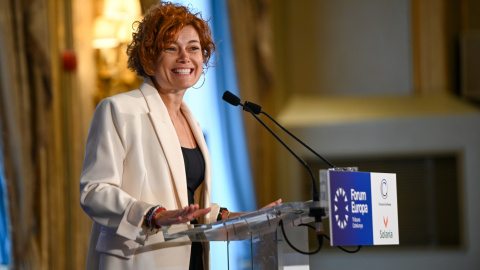 La secretària general d'ERC, Elisenda Alamany, al Fòrum Europa Tribuna Catalunya. 17/09/2025 La secretària general d'ERC, Elisenda Alamany, al Fòrum Europa Tribuna Catalunya.