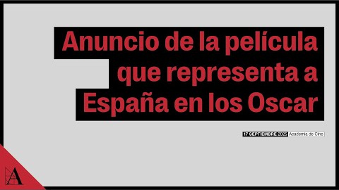 Anuncio de la película que representa a España en los Oscar 2026 Anuncio de la película que representa a España en los Oscar 2026