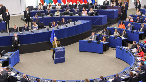 Comisión Europea Reunión de la Comisión Europea en el Parlamento Europeo, en Bruselas.