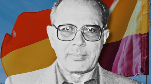 El profesor Manuel de Rivacoba. Montaje fotográfico de 'Público'