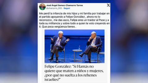 fgonzalez Críticas de un exdiputado del PSOE de MAdrid a Felipe González.