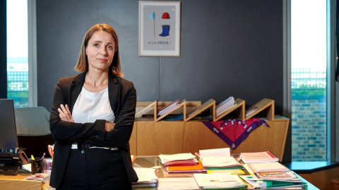 binet1 Sophie Binet, secretaria general de la Confederación General del Trabajo francesa, en su despacho.