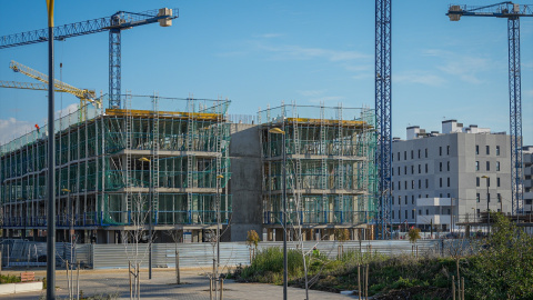 EuropaPress_6512278_promocion_viviendas_emvisesa_palmas_altas_construccion_11_febrero_2025 Promoción de viviendas municipales en Sevilla. Archivo.