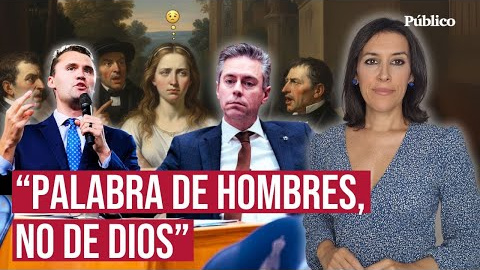 Las mujeres no deberían votar. Son las palabras de un pastor que el secretario de defensa de Estados Unidos compartió hace unos días. “Eva fue creada después”. Con esta frase un partido calvinista en Países Bajos veta a las mujeres en sus listas electorales para octubre, porque si escriben leyes se le da “demasiado poder”. Charlie Kirk defendía que "la ley perfecta de Dios dice que los homosexuales deben ser apedreados hasta la muerte", además de burlarse de mujeres solteras y decir que lo mejor es que sean amas de casa. Y por aquí tenemos a algunos con podcast, que sostienen que la mujer debe estar callada porque así está escrito en Corintios y que toman sus decisiones conforme a la Biblia.

Nuestro periodismo es posible gracias a nuestros suscriptores. Únete a la República de Público y defiende el periodismo valiente, feminista y de izquierdas: https://bit.ly/3REUOTN

Periodismo, investigación y compromiso para construir un mundo más igualitario.
¡Suscríbete ya a nuestro canal!: https://bit.ly/2U8nM0q
Visita: https://www.publico.es
Síguenos en Facebook: https://www.facebook.com/diario.publico/
Síguenos en Twitter: https://twitter.com/publico_es
Síguenos en Instagram: https://www.instagram.com/publico.es
Síguenos en TikTok: https://www.tiktok.com/@publico_es
Síguenos en Bluesky: https://bsky.app/profile/publico.es